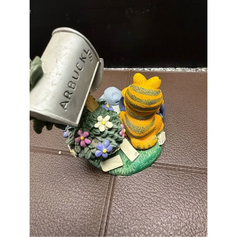 Garfield Mailbox Figurine - Orange, Blue, Green